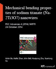 Mechanical bending properties of sodium titanate (Na2Ti3O7) nanowires